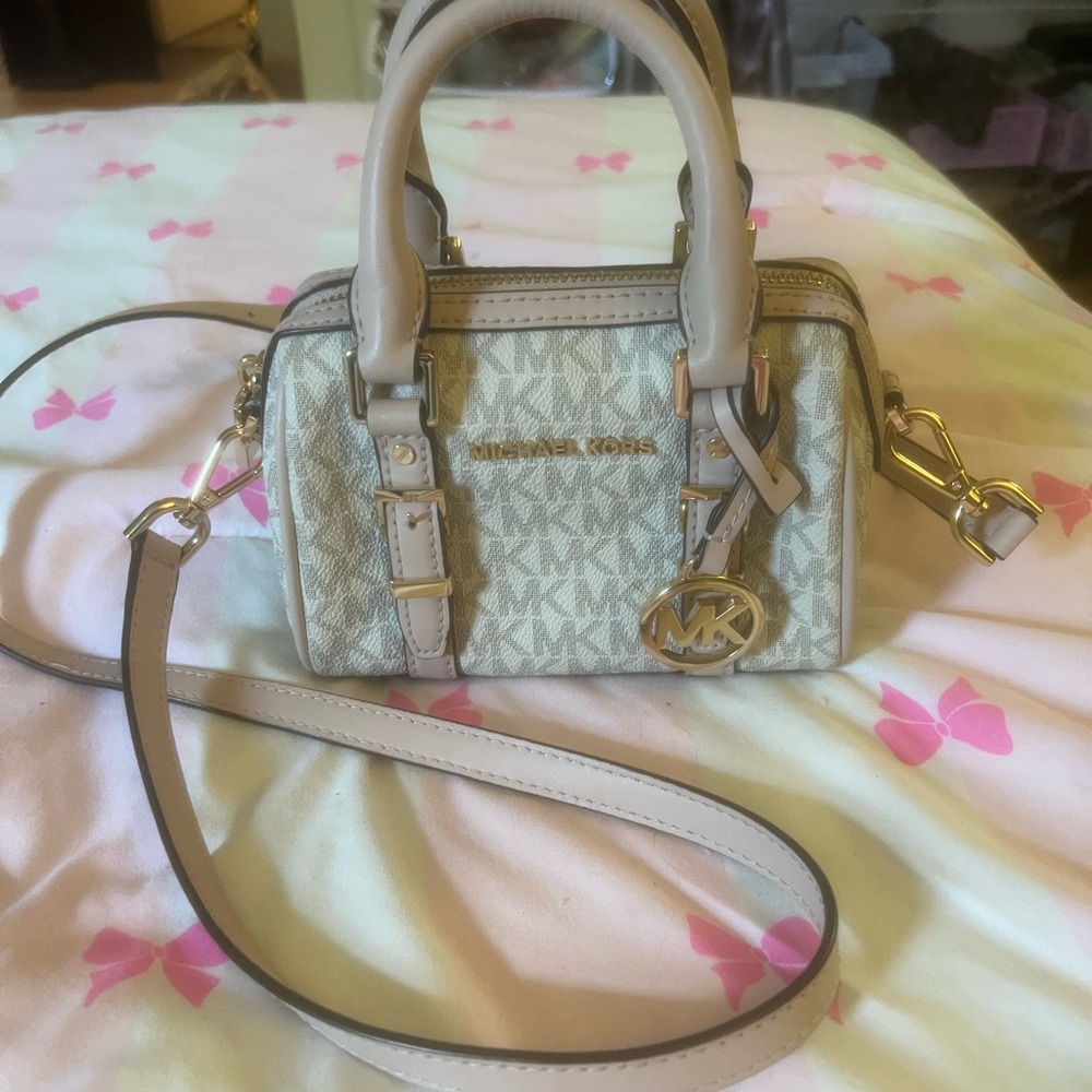 Michael Kors Beige and Tan Women's Mini Bag - Super cute!